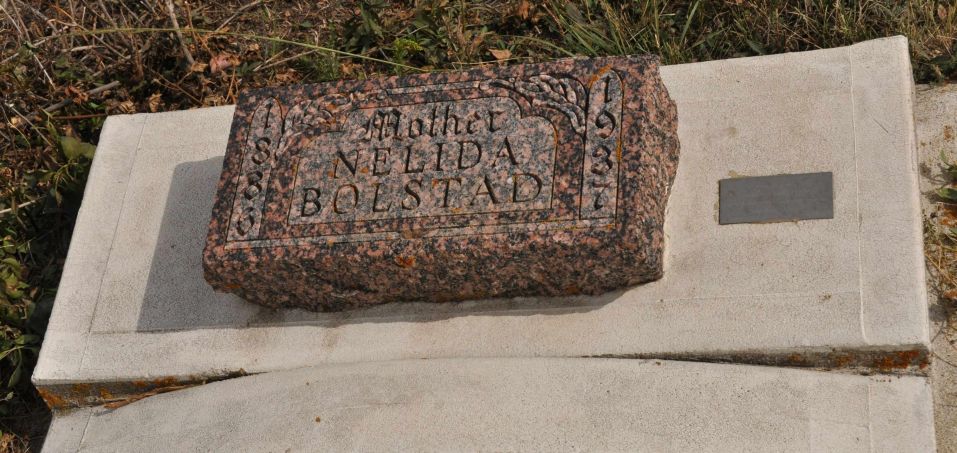  Nelida Brooks Bolstad Tombstone Marker 
